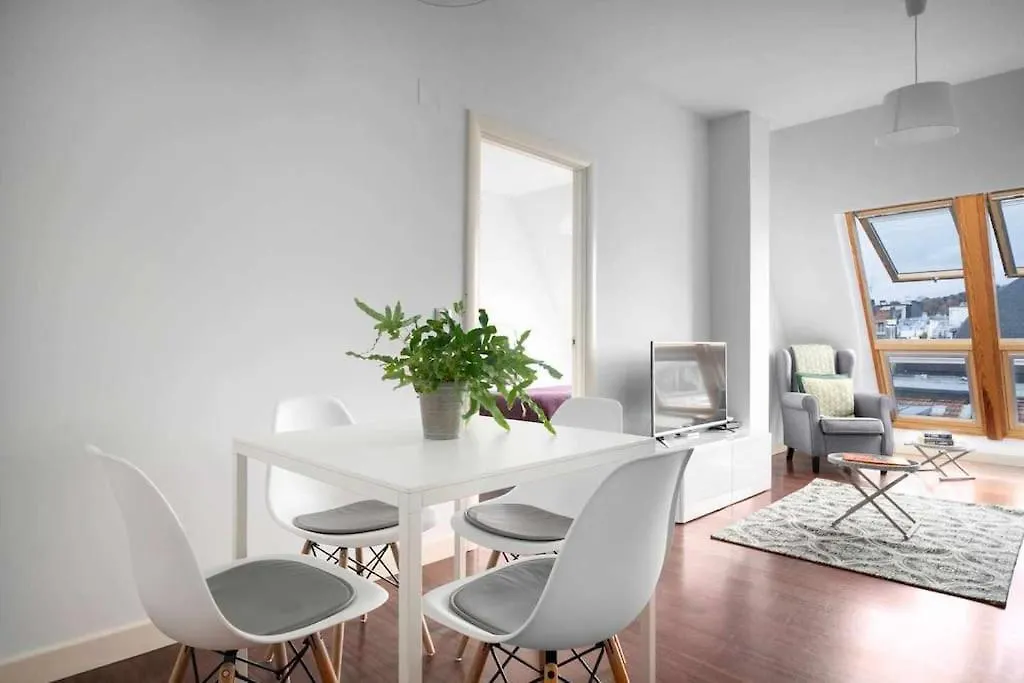 Atico Centro Para 3, Ac, Luz Y Comodidad Сан-Себастьян Апартаменты