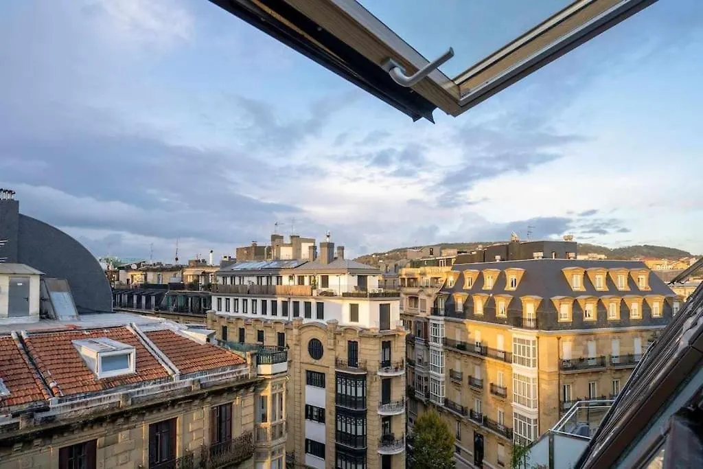 Atico Centro Para 3, Ac, Luz Y Comodidad San Sebastian Spain