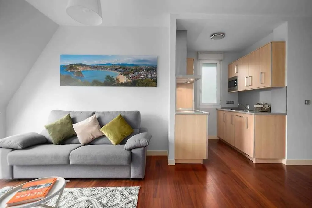 Atico Centro Para 3, Ac, Luz Y Comodidad San Sebastian Apartment